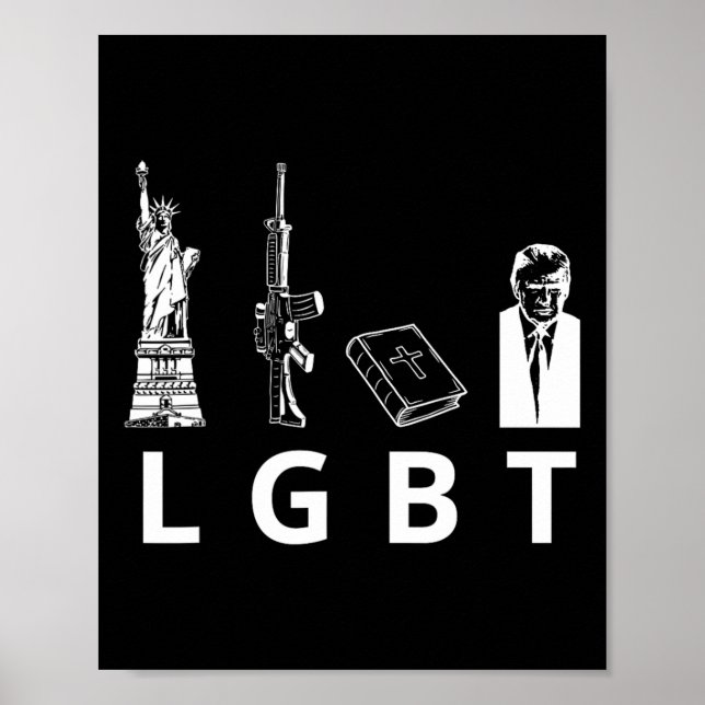 Poster Trump de Bíblia de Armas (Frente)