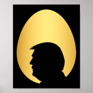 Poster Trump de Ouro de bolso 45 47 Silhouette Happ