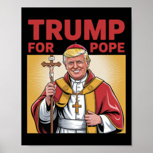 Poster Trump Divertido Para A República Vaticano Católica