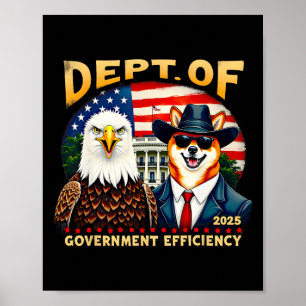 Poster Trump Doge Men D.o.g. e Department of Governo Ef