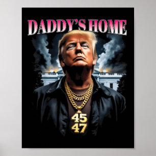 Poster Trump doméstico do pai