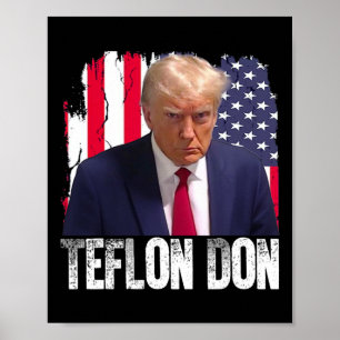 Poster Trump Don Teflon Republicano Donald Trump Não Culp