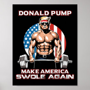 Poster Trump Donald Pump Faz a América explodir novamente