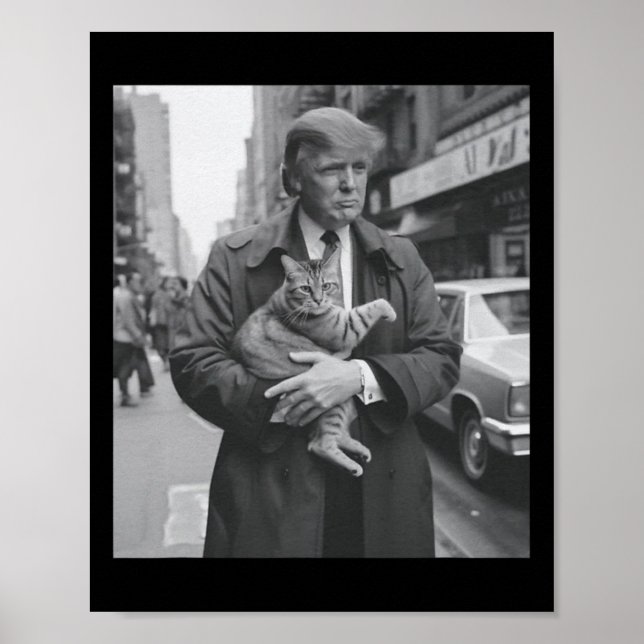 Poster Trump E Cat Em Newyork (Frente)