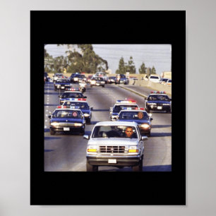 Poster Trump E Jd Vance Em Carros Policiais Perseguindo O