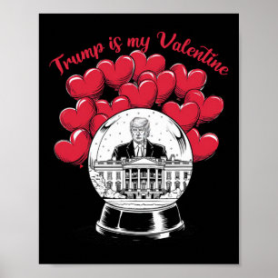Poster Trump É Meu Namorado Engraçado Trump Coquette Laço