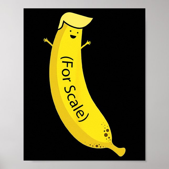 Poster Trump É Nana (para Escala) Engraçado (Frente)