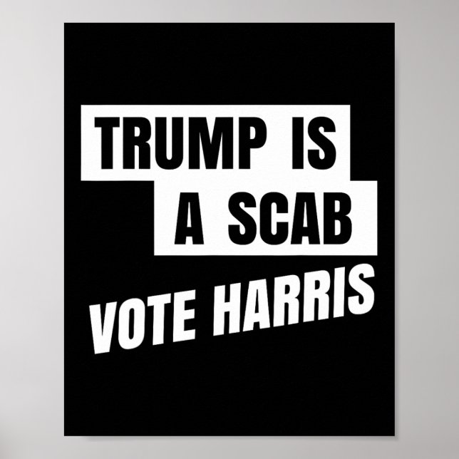 Poster Trump É Um Voto De Cabra Harris 2 (Frente)