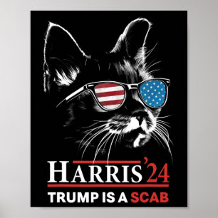 Poster Trump É Um Voto De Cabra Harris Vheimer Cat Lady 1