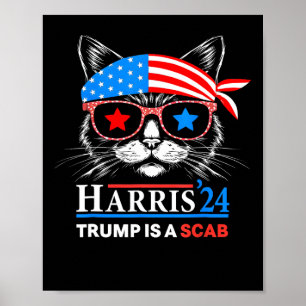 Poster Trump É Uma Vaga De Cabra Harris Vheimer Cat Lady