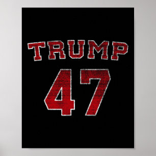 Poster Trump Eleição 2025 47 Vitória Vencer Presidente In