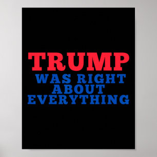 Poster Trump Estava Certo Sobre Tudo _2