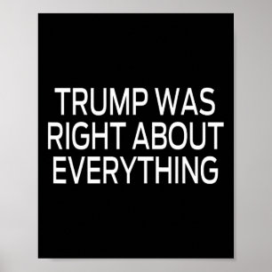 Poster Trump Estava Certo Sobre Tudo 7
