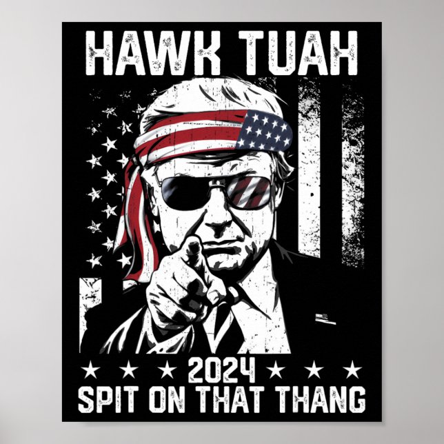 Poster Trump Funny Hawk Tush Cuspa Naquela Gente (Frente)