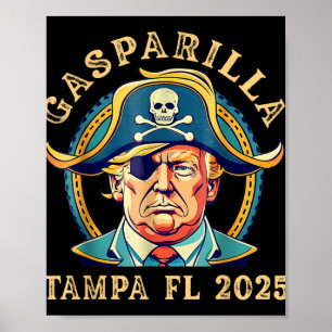 Poster Trump Gasparilla Tampa Fl 2025 Festival de Pirata