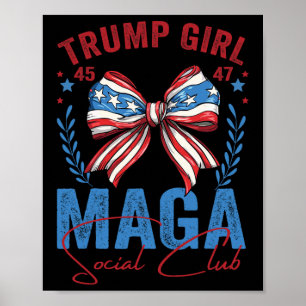 Poster Trump Girl 45 47 Mega Est 2024