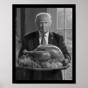 Poster Trump Graças à Turquia Celebração Engraçada