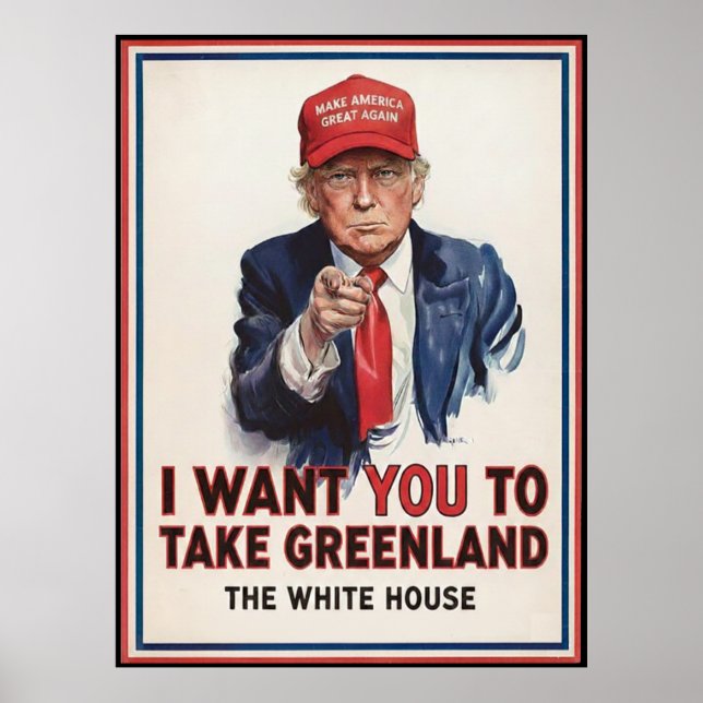 Poster Trump Groenlândia (Frente)