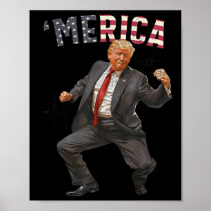 Poster Trump Happy 4 De Julho Trump American Flag Gifs