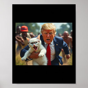 Poster Trump Holding Cat Vote Trump Pets Para Trump Vote