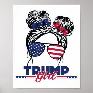 Poster Trump Mãe Inauguration Day 2025 Messy Bun American