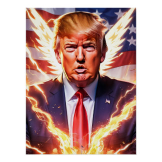 Póster Trump MAGA 2024 Save America Glossy Poster