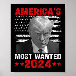 Poster Trump Mais Procurado 2024