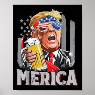 Poster Trump Merica Torna O Excelente De 4 De Julho Novam