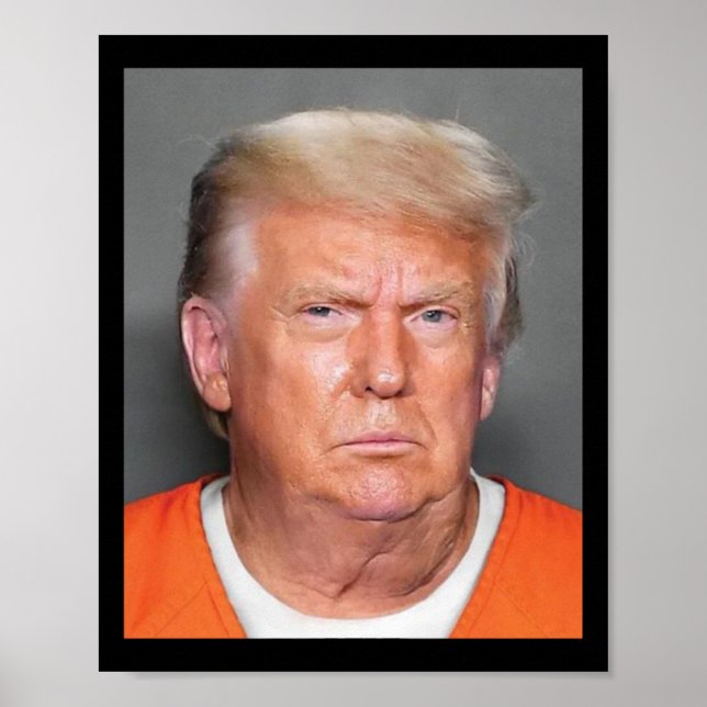 Poster Trump Mugshot (Frente)