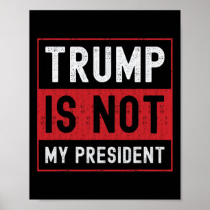 Poster Trump Não É Meu Presidente 1