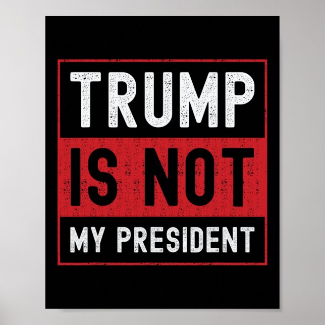 Poster Trump Não É Meu Presidente 1 (Frente)