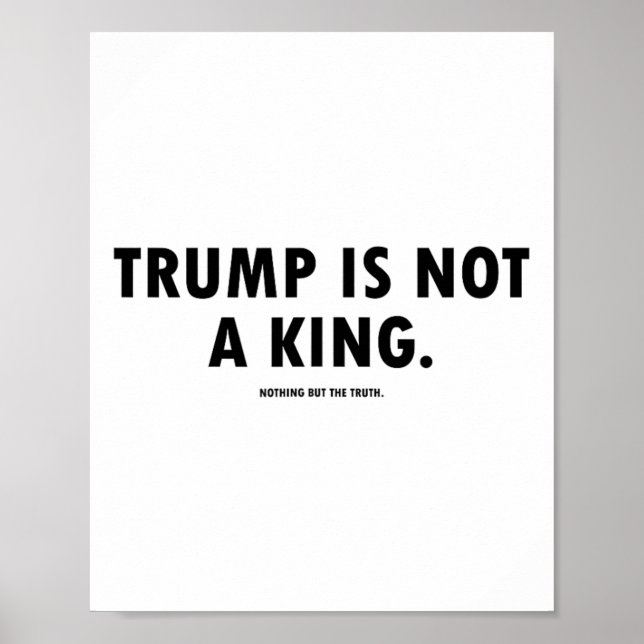 Poster Trump Não É Um Rei  (Frente)