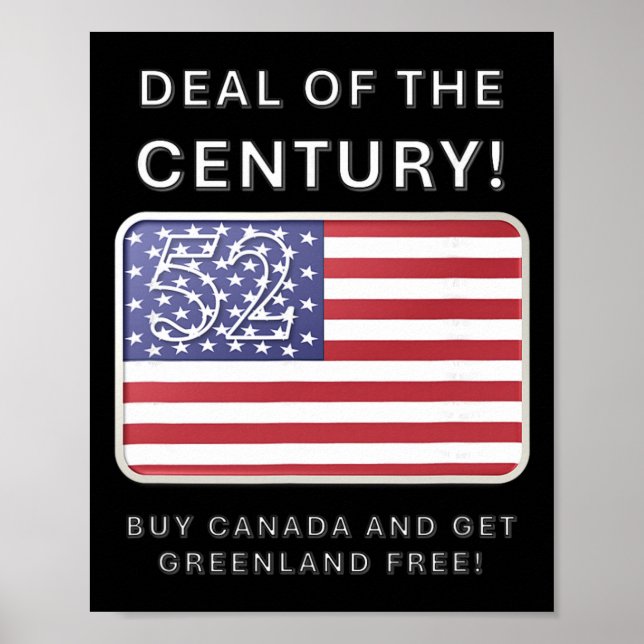 Poster Trump - Negócio do Século Compre o Canadá, Leve a  (Frente)
