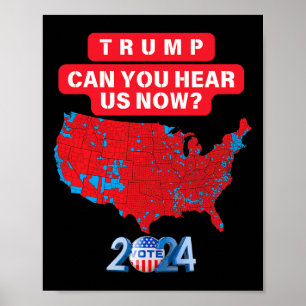 Poster Trump Pode Nos Ouvir Agora Engraçado Resu Eleitora