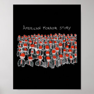 Poster Trump Presidente Usa Flag Halloween Story