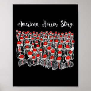 Poster Trump Presidente Usa Flag Halloween Story Lb