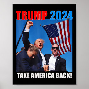 Poster Trump Rally, Reze Pelo Presidente Trump, Deus aben