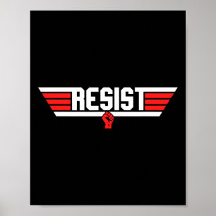 Poster Trump Resiste Trump Protesto Contra Protesto Polít