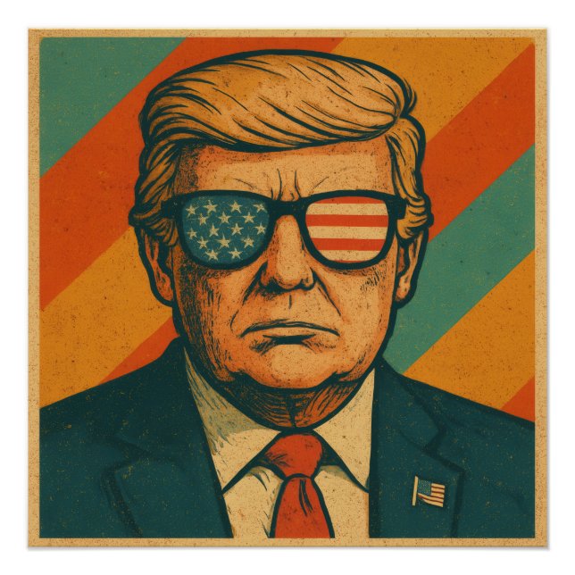 Póster Trump Retro (Frente)