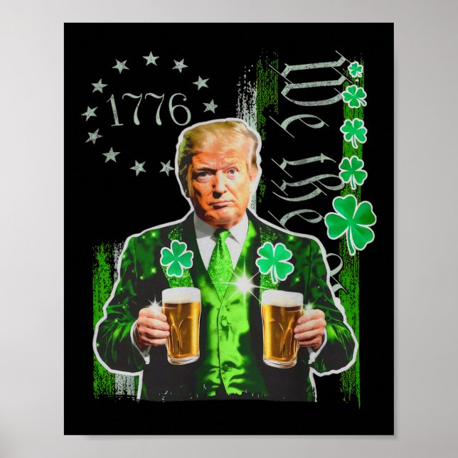 Poster Trump Rua Patrick Day Nós, As Pessoas Dos Eua, Ban (Frente)