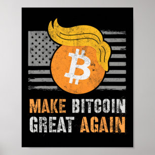 Poster Trump Sarcástico Torne Excelente Bitmoney Novament