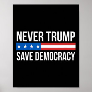 Poster Trump - Save Democracy -