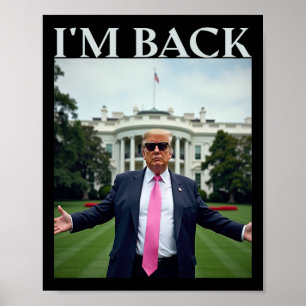 Poster Trump Shirts Para Homens 2025 Trump Won Trump Pres