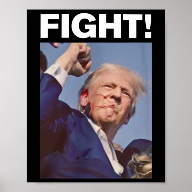 Poster Trump Shot 2024 (Frente)