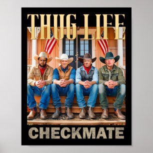 Poster Trump Squad Thug Life Trump Vance Kennedy Elon