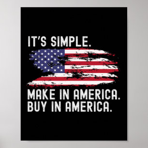 Poster Trump Tariff Trade Make in America Comprar