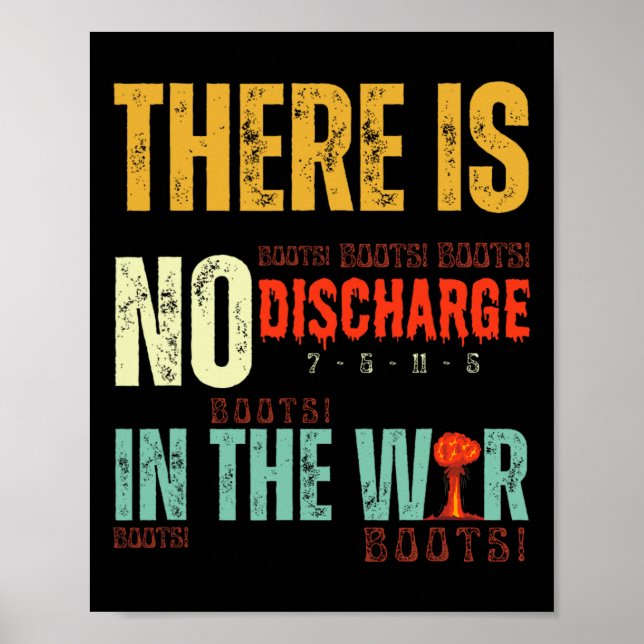 Poster Trump Tariffs No Discharge In The War – Boots Boot (Frente)