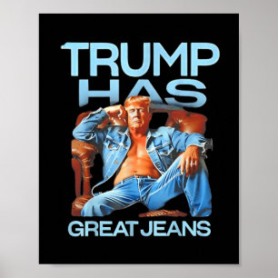 Poster Trump Tem Jeans Excelentes Engraçados Presentes Po