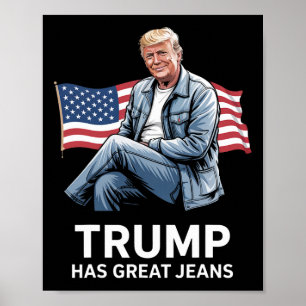 Poster Trump Tem Ótimas Calças Presentes Divertidos de Hu