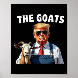 Poster Trump The Goats Mega Farming Engraçado Mulheres Jo